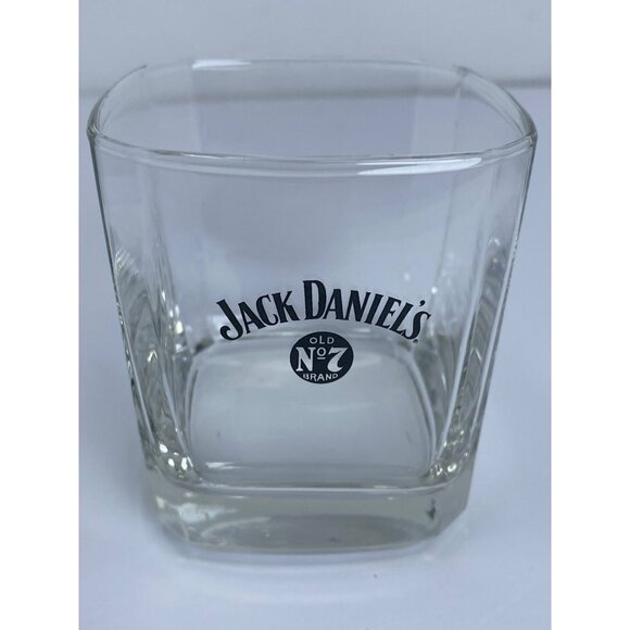 Set of 3 Jack Daniel’s black Logo Old No 7 Lowball Whiskey Glasses - Picture 3 of 7